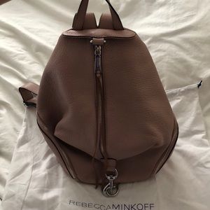 Rebecca Minkoff med. Julian Leather Backpack Blush